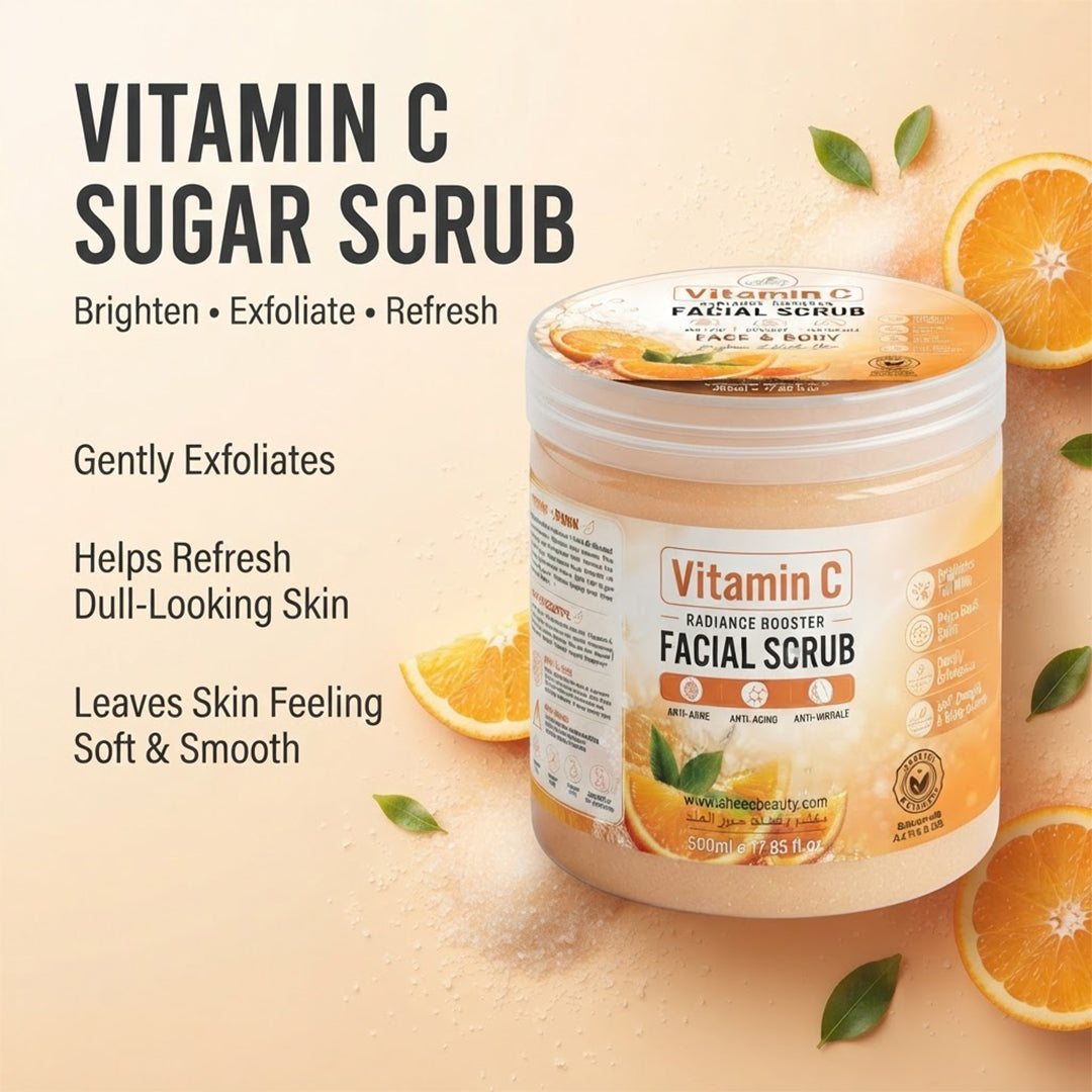 Vitamin C Radiance Booster Facial Sugar Scrub 500ml