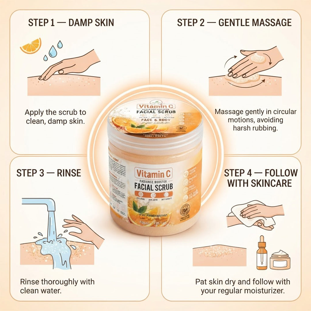 Vitamin C Radiance Booster Facial Sugar Scrub 500ml